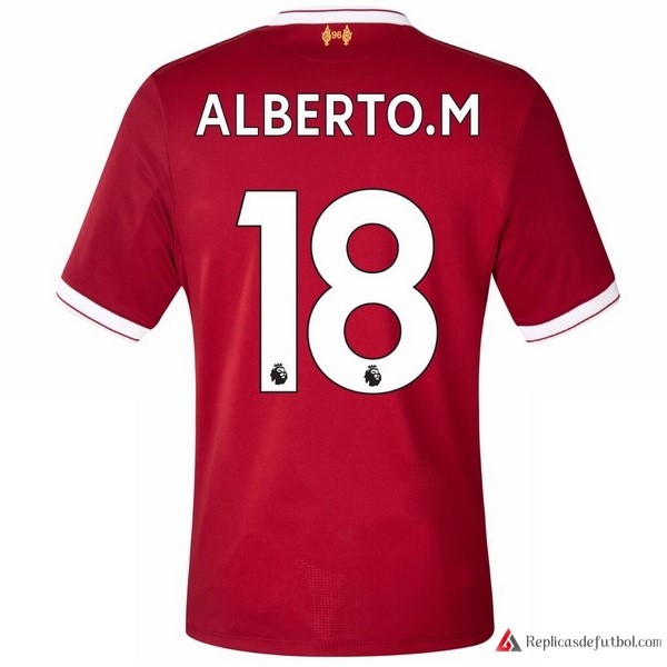 Camiseta Liverpool Primera equipación Alberto.M 2017-2018